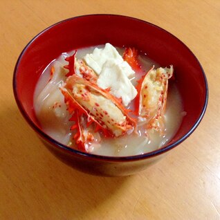 花咲蟹の味噌汁